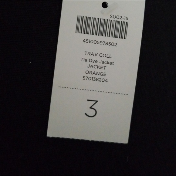 Chico’s Size 3 Large Ombré Jacket Cover Up gorgeous sunset summer breeze colors - Picture 6 of 7